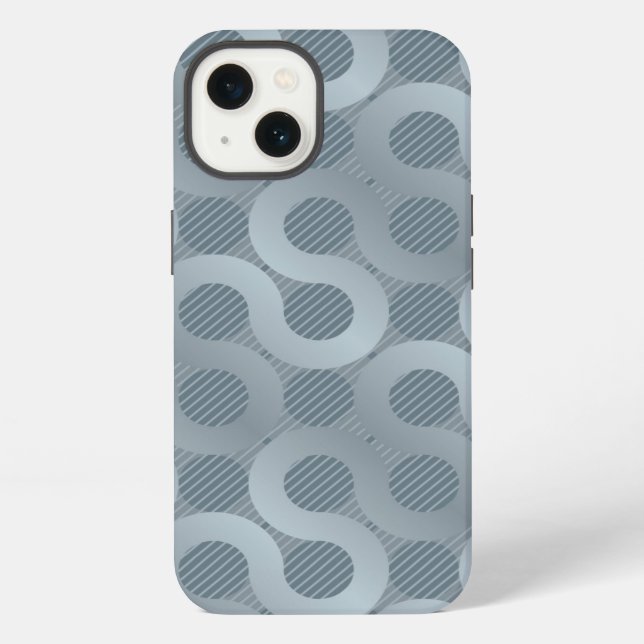 Abstract grey flow background iPhone case (Back)