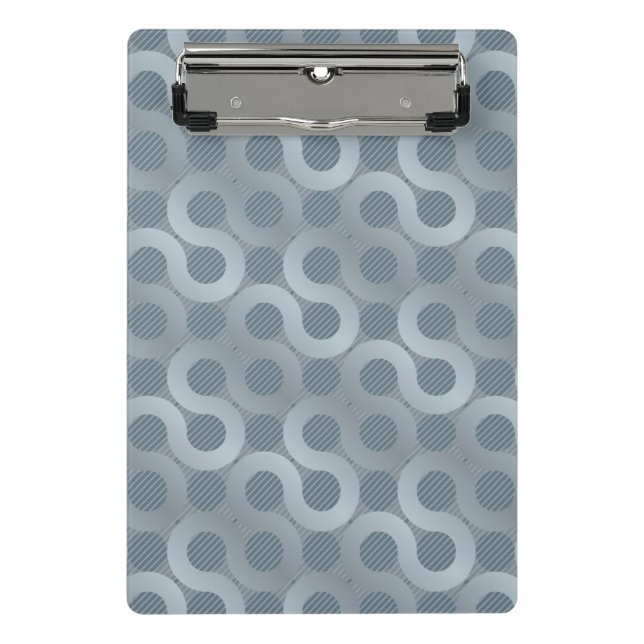 Abstract grey flow background mini clipboard (Front)