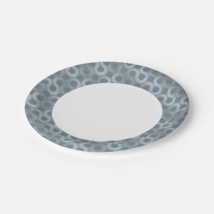 Abstract grey flow background paper plate