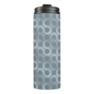 Abstract grey flow background thermal tumbler