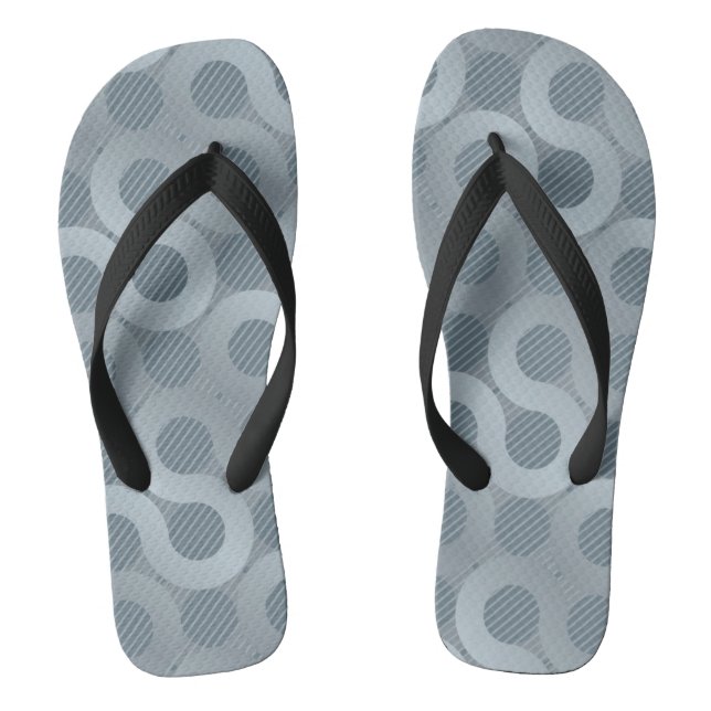 Abstract grey flow background thongs (Footbed)