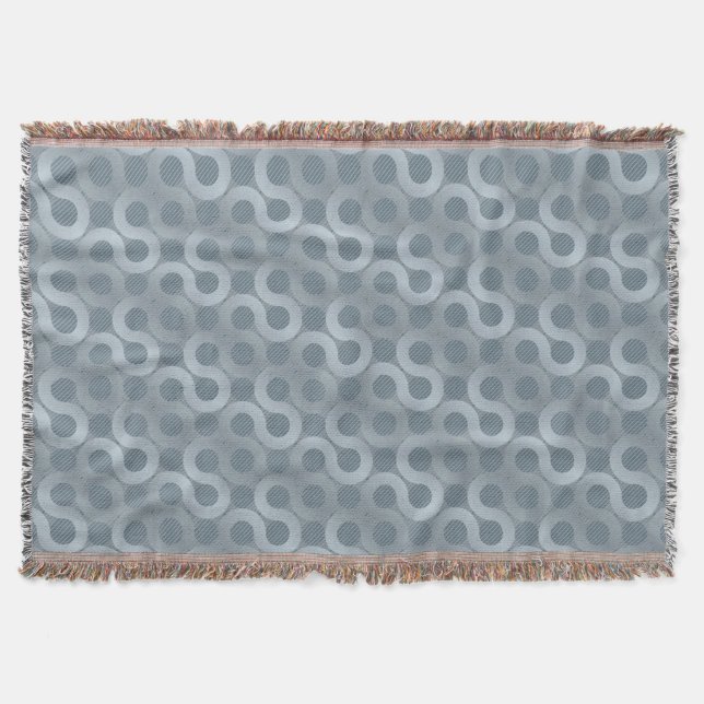Abstract grey flow background throw blanket (Front)
