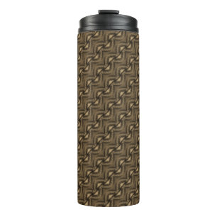 Abstract grey pattern thermal tumbler