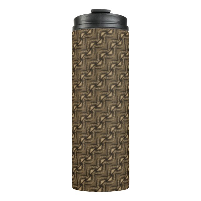 Abstract grey pattern thermal tumbler (Front)