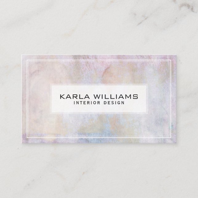 Abstract Grey Tones Paper Texture Business Card (Front)