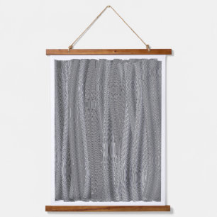 Abstract Greyscale Geometric Pattern Tapestry 