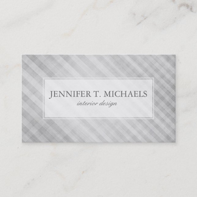 abstract grid pattern business card (Front)