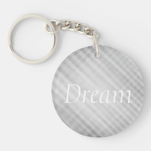 abstract grid pattern key ring (Front)