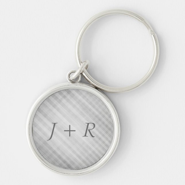 abstract grid pattern key ring (Front)