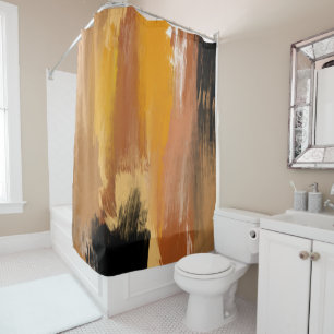 Abstract Grounded Earth Shower Curtain