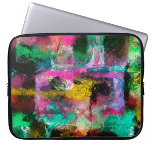 abstract grunge background from colour chaotic blu laptop sleeve
