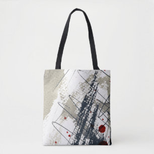 Abstract grunge background, ink texture. 2 tote bag