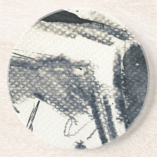 Abstract grunge background, ink texture. 3 coaster