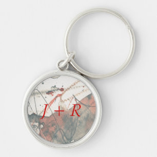 Abstract grunge background, ink texture. 5 key ring