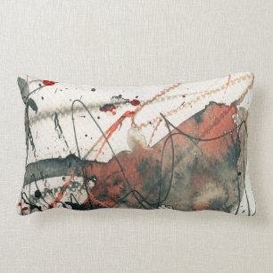 Abstract grunge background, ink texture. 5 lumbar cushion