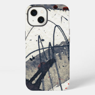 Abstract grunge background, ink texture. iPhone case