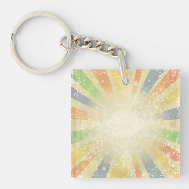 Abstract grunge background key ring (Front)