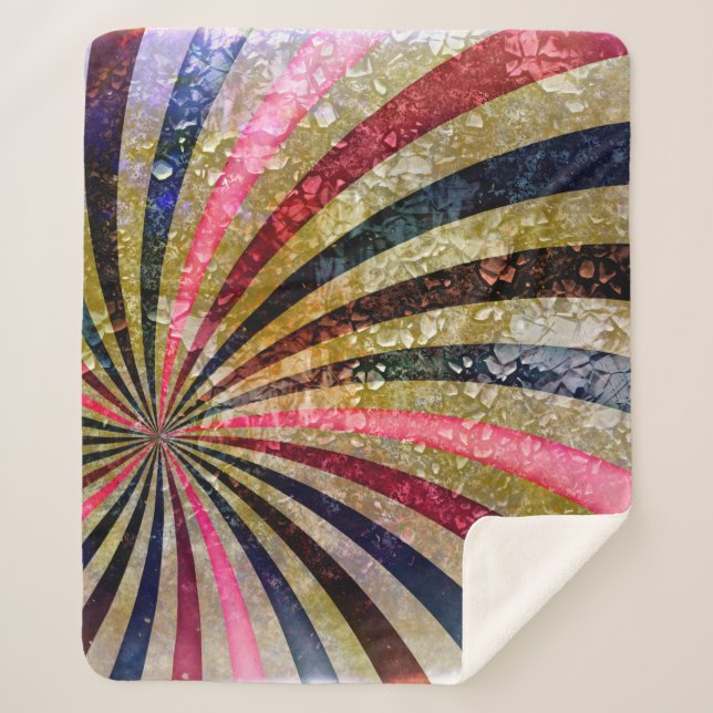 abstract grunge background patternabstract, aged,  sherpa blanket (Front)