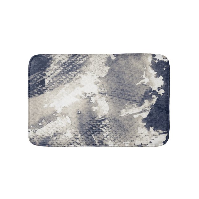 Abstract grunge background. Watercolor, ink Bath Mat (Front)