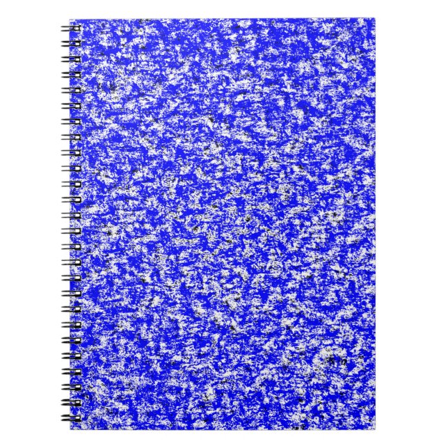 Abstract grunge blue dark stucco wall background.  notebook (Front)