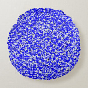 Abstract grunge blue dark stucco wall background. round cushion