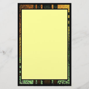 Abstract Grunge Framed Stationary Stationery