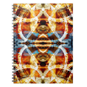 Abstract grunge graffiti pattern notebook