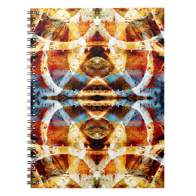Abstract grunge graffiti pattern notebook (Front)