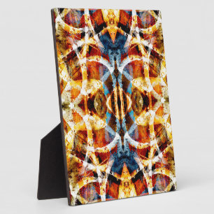 Abstract grunge graffiti pattern plaque