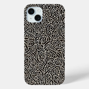Abstract grunge metal texture iPhone 15 mini case
