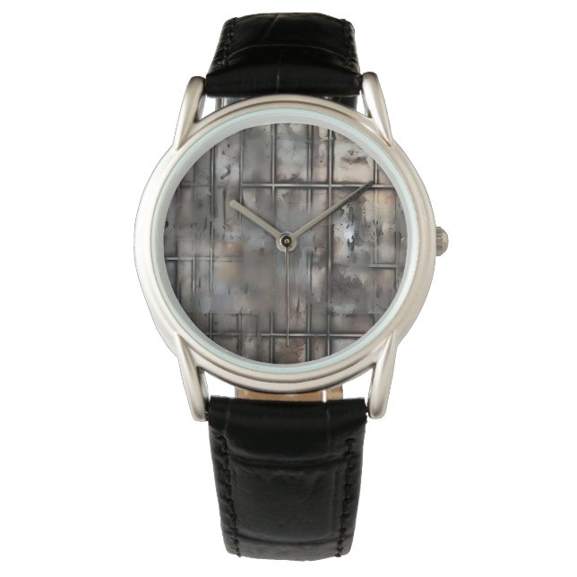 Abstract grunge metal texture watch (Front)