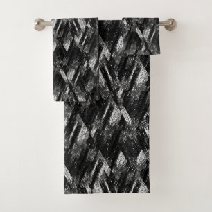 Abstract grunge pattern. bath towel set