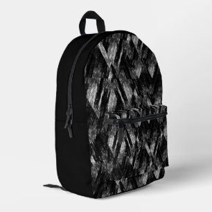 Abstract grunge pattern. printed backpack