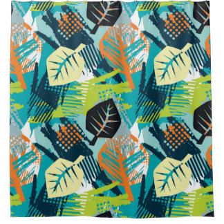 Abstract Grunge: Rough Seamless Surface. Shower Curtain