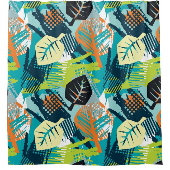 Abstract Grunge: Rough Seamless Surface. Shower Curtain (Front)