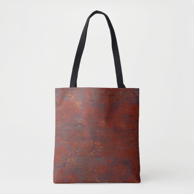 Abstract grunge rusty texture: realistic stucco tote bag (Front)