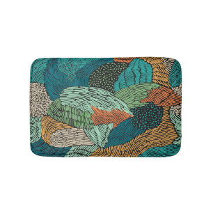 Abstract Grunge: Seamless Pattern Design. Bath Mat