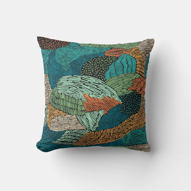 Abstract Grunge: Seamless Pattern Design. Cushion (Front)