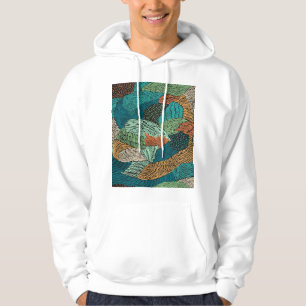 Abstract Grunge: Seamless Pattern Design. Hoodie