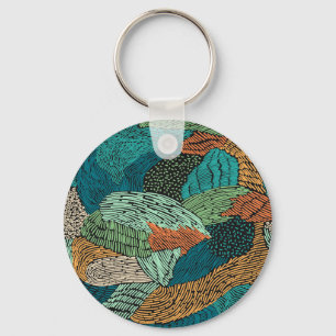 Abstract Grunge: Seamless Pattern Design. Key Ring