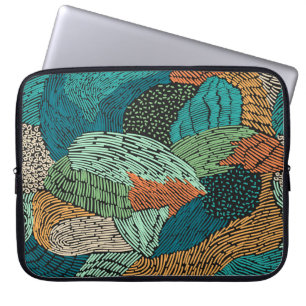 Abstract Grunge: Seamless Pattern Design. Laptop Sleeve