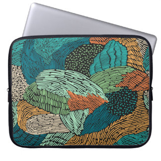 Abstract Grunge: Seamless Pattern Design. Laptop Sleeve