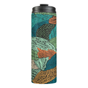 Abstract Grunge: Seamless Pattern Design. Thermal Tumbler