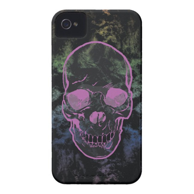 Abstract Grunge Skull Case-Mate iPhone Case (Back)