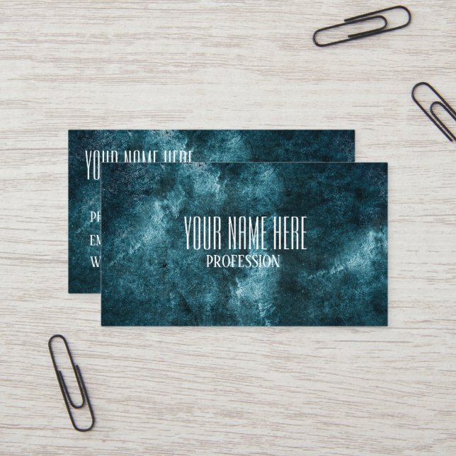 Abstract grunge texture business card (Front/Back In Situ)