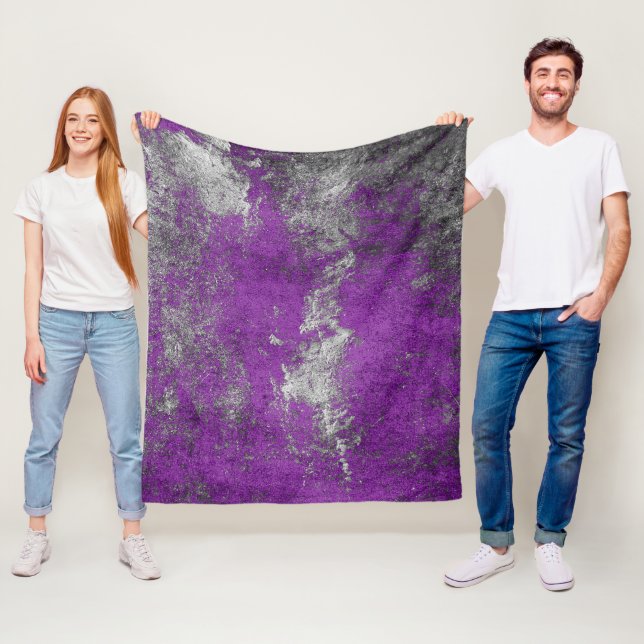 Abstract grunge texture fleece blanket (In Situ)