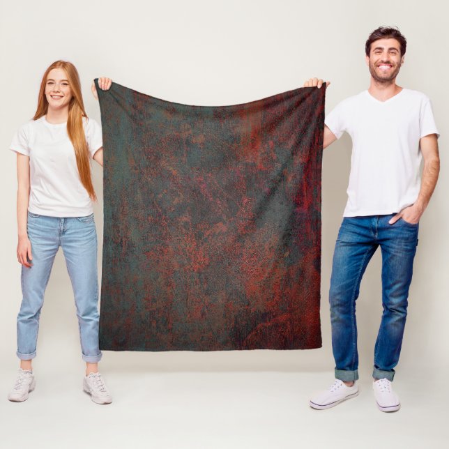 Abstract grunge texture fleece blanket (In Situ)
