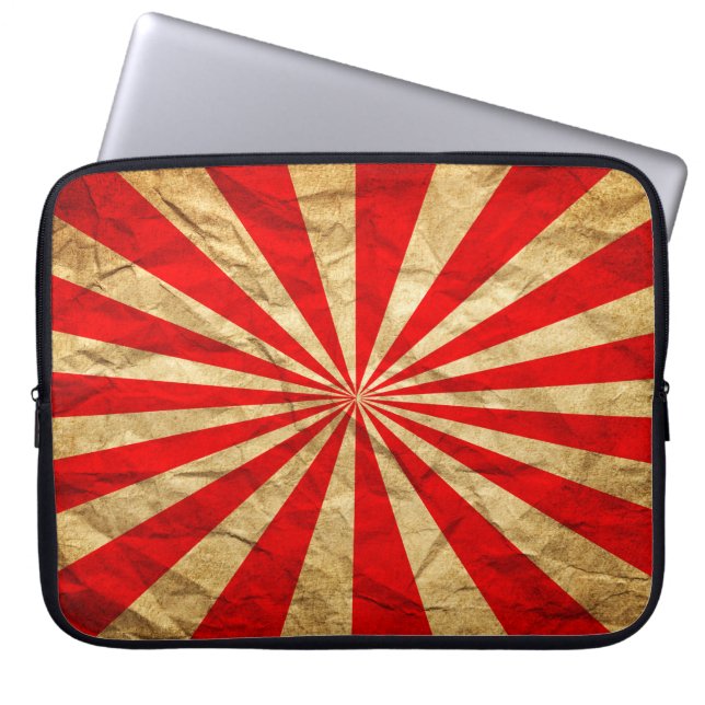 Abstract grunge texture laptop sleeve (Front)