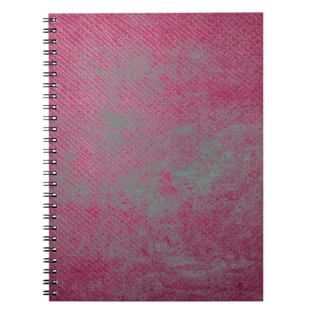 Abstract grunge texture leather notebook (Front)