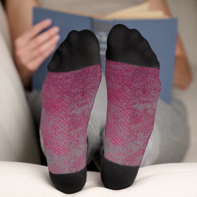 Abstract grunge texture leather socks (Bottom)